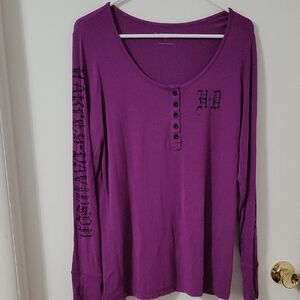 Harley-Davidson Purple Long Sleeve Tee